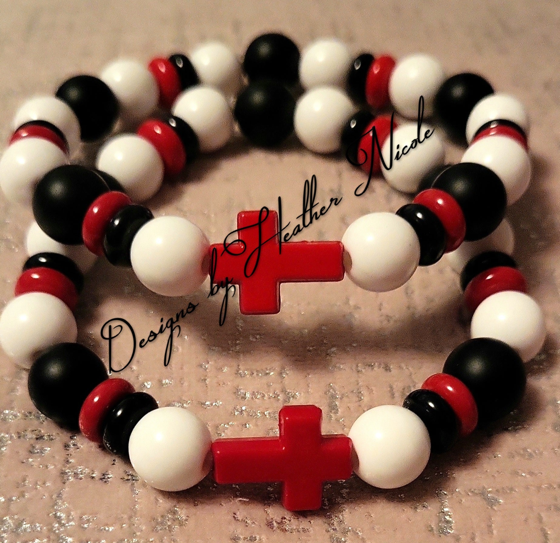 Red deals cross bracelet